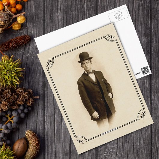 Carte postale de gentleman victorien