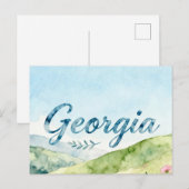 Carte postale de Géorgie (Devant / Derrière)