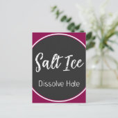 Carte postale de glace salée (Debout devant)