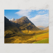 Carte postale de Glen Coe, Écosse (Devant)