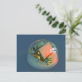 Carte postale de globe de neige de Chambre de Noël (Debout devant)