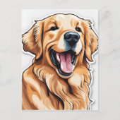 Carte postale de Golden Retriever (Devant)