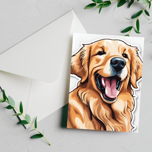Carte postale de Golden Retriever