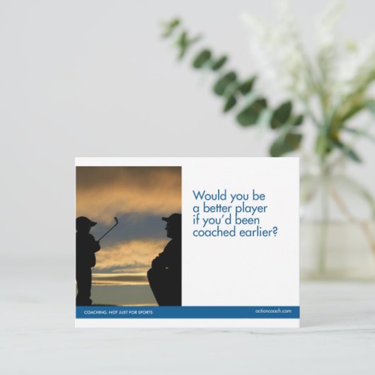 Carte postale de golf (Debout devant)