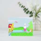 carte postale de golf fou (Debout devant)