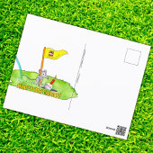 Carte postale de Golfer's Happy Birthday par Nicol