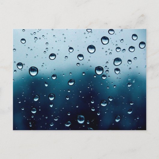 Carte postale de goutte de pluie (Devant)