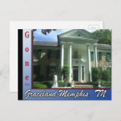Carte postale de Graceland Memphis (Devant / Derrière)