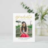 Carte postale de graduation couleur modifiable par (Debout devant)