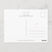 Carte Postale de graduation de couleur modifiable  (Dos)