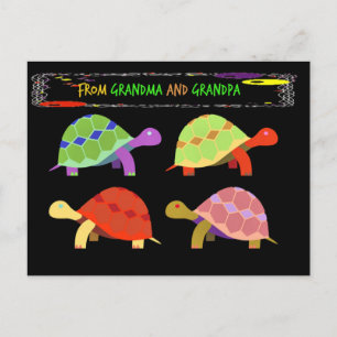 Carte Postale De grand-mère et grand-père, juste pour les petits