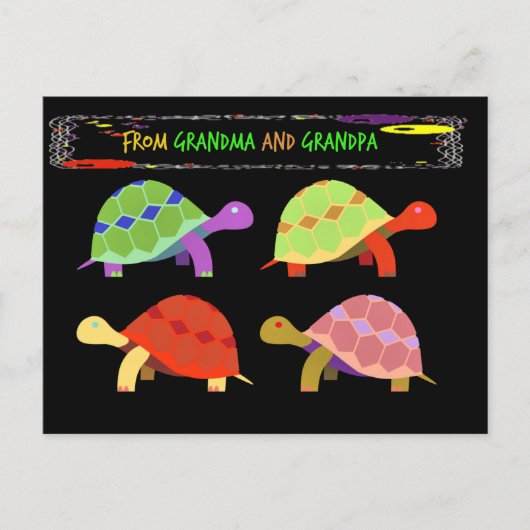 Carte Postale De grand-mère et grand-père, juste pour les petits (Devant)