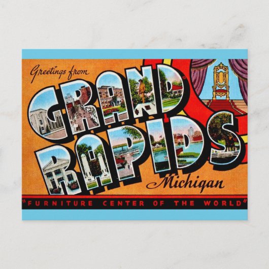 Carte postale de Grand Rapids (Devant)