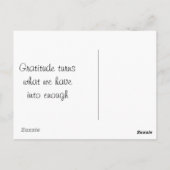 Carte postale de gratitude (Dos)