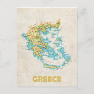 Carte postale de Grèce