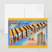 Carte postale de Greensboro NC (Devant / Derrière)