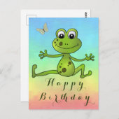 Carte postale de grenouille (Devant / Derrière)