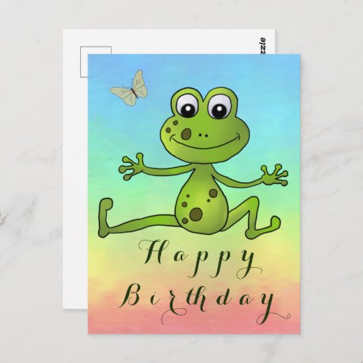 Carte postale de grenouille (Devant / Derrière)