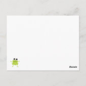 Carte postale de grenouille (Dos)