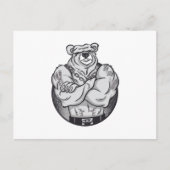 CARTE POSTALE DE GROS MUSCLES OURS (Devant)