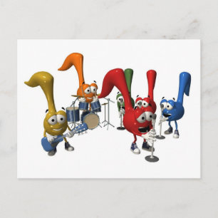 Carte postale de groupe musical