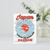 Carte postale de grues japonaises (Debout devant)
