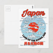 Carte postale de grues japonaises (Devant / Derrière)