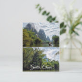 Carte postale de Guilin, Chine (Debout devant)