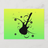 Carte postale de guitare (Devant)