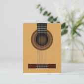Carte postale de guitare acoustique (Debout devant)