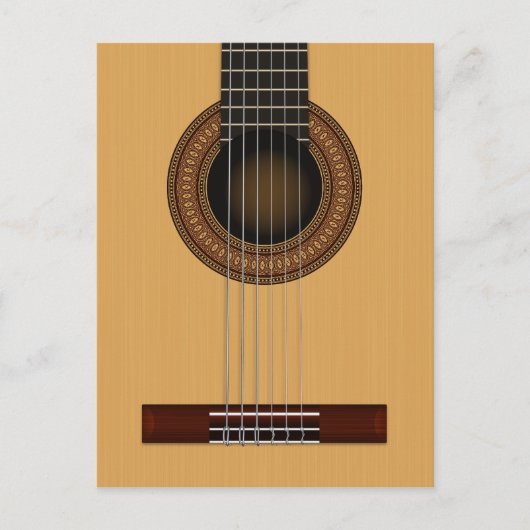 Carte postale de guitare acoustique (Devant)