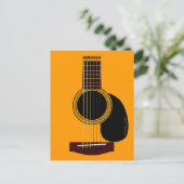 carte postale de guitare acoustique (Debout devant)