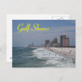 Carte postale de Gulf Shores (Devant / Derrière)