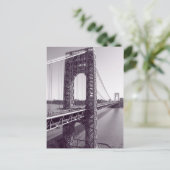 Carte postale de GWB dans des tons bleus (Debout devant)