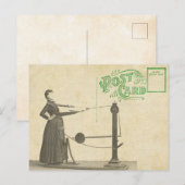 Carte postale de gym vintage 1900 (Devant / Derrière)