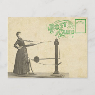 Carte postale de gym vintage 1900
