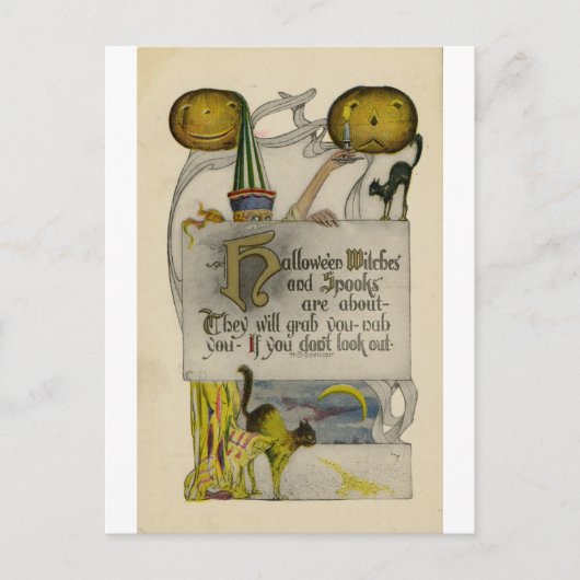 Carte postale de Halloween (Devant)
