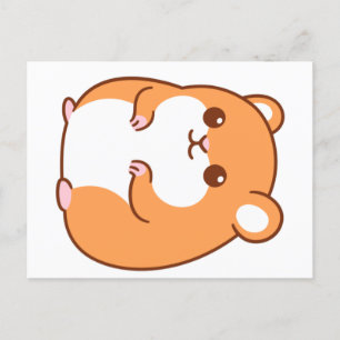 Carte postale de hamster heureux