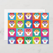 Carte postale de hamsters Pop Art (Devant / Derrière)