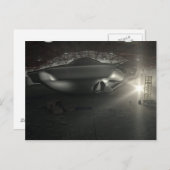 Carte postale de hangar d'UFO de Roswell (Devant / Derrière)