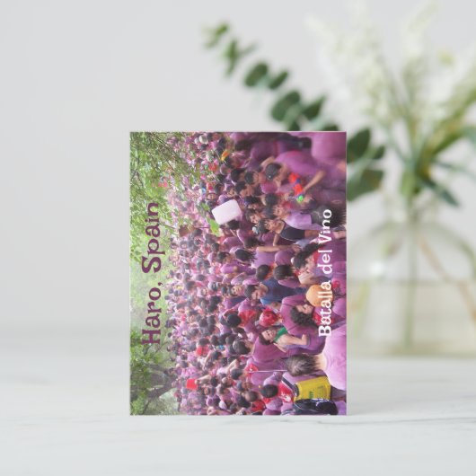 Carte postale de Haro, Espagne (Debout devant)