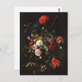 Carte Postale de Heem peinture de vase de fleurs (Devant / Derrière)