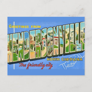 Carte postale de Hendersonville NC