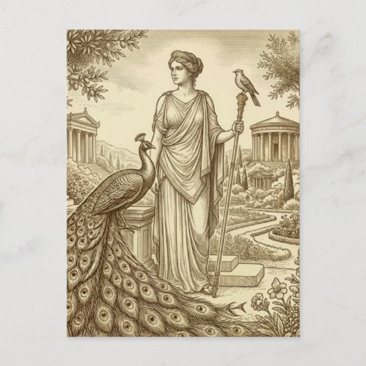 Carte postale de Héra déesse grecque (Devant)