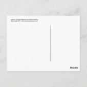 Carte postale de hérisson (Dos)