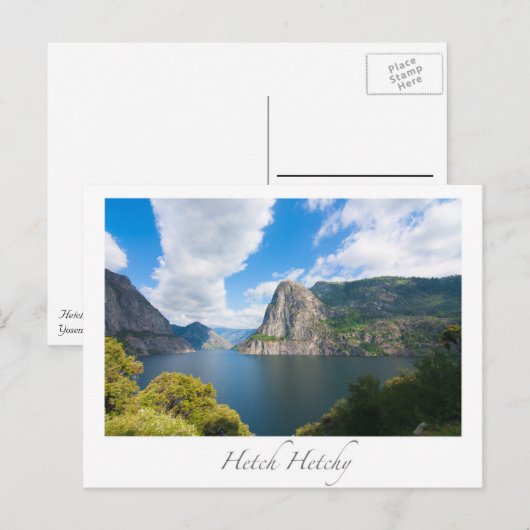 Carte postale de Hetch Hetchy Yosemite (Devant / Derrière)