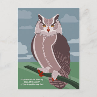 Carte postale de hibou