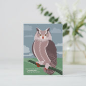 Carte postale de hibou (Debout devant)