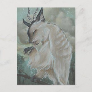 Carte postale de hibou de chat de Meowl 2