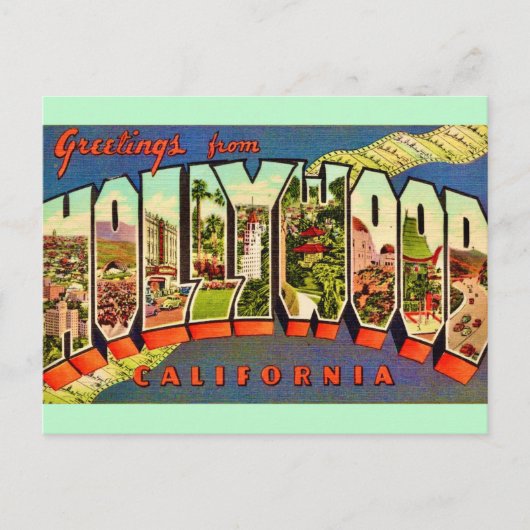 Carte postale de Hollywood (Devant)